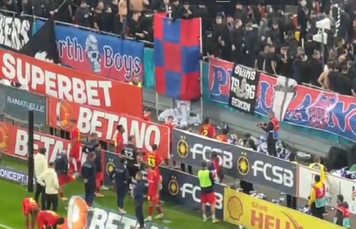 Peluza Nord a intrat în protest imediat după înfrângerea cu Rapid! Scenele surprinse pe Arena Națională + BUCURUIA rapidistă
