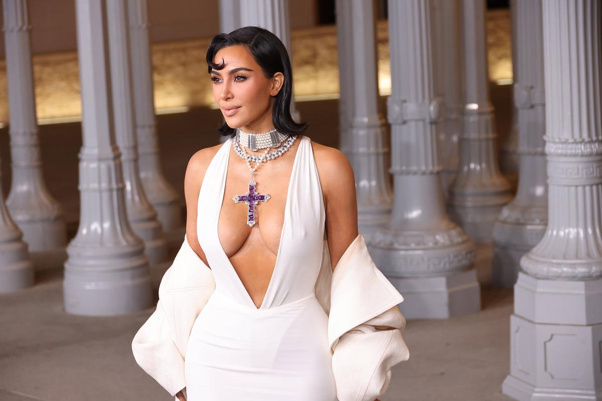 De pe stadion, în cea mai controversată ținută » Internetul a luat-o la rost pe Kim Kardashian: „Ceva vulgar!”