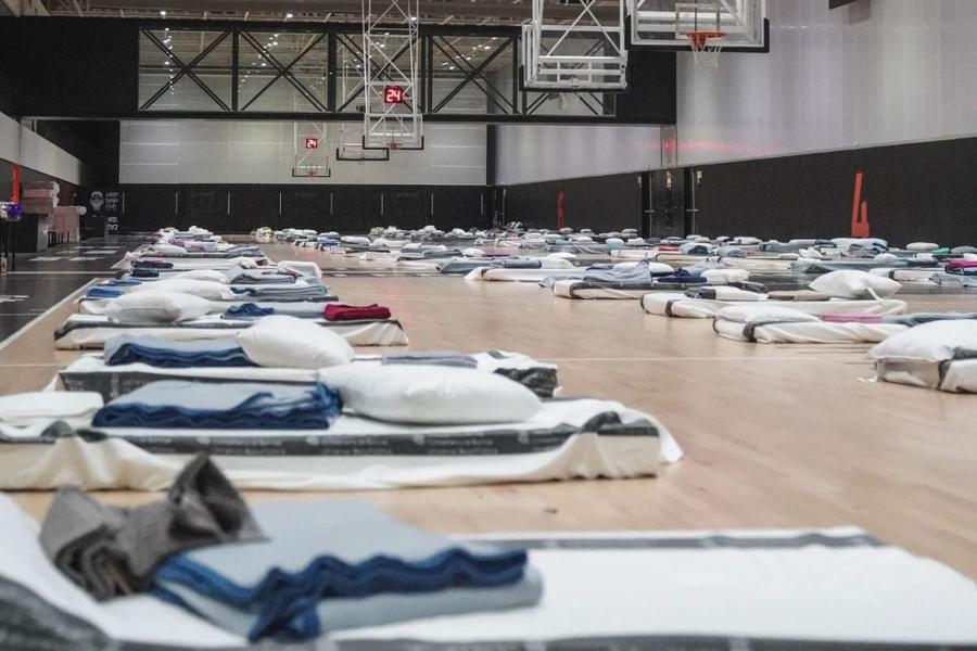 L'Alqueria del Basket, transformată în loc de refugiu/Foto: Instagram (Valencia Basket) Reacția uimitoare a unei adversare a lui U-BT Cluj-Napoca la situația tragică din Valencia » A găzduit sinistrați și soldați în baza de antrenament a clubului