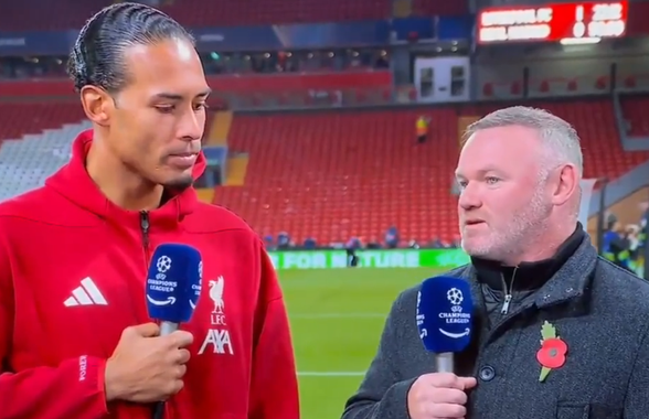 Van Dijk și Rooney s-au contrat pe gazon: „Exagerezi!”