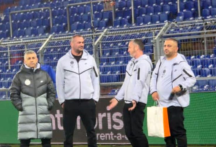 Imagini de la antrenamentul oficial susținut de FCSB la Basel / FOTO: GSP