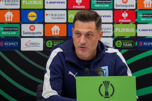 Mirel Rădoi, la conferința de presă înaintea meciului Rapid Viena - Universitatea Craiova