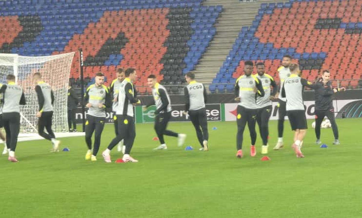 FCSB a luat pulsul St. Jakob-Park, cu 24 ore înaintea partidei cu Basel » Imagini de la antrenamentul oficial