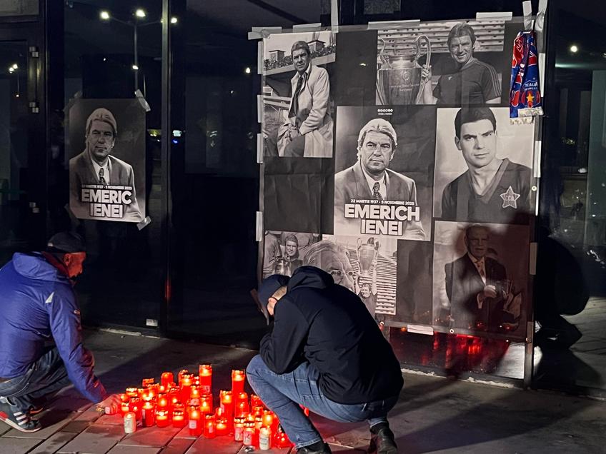 După moartea legendarului Emeric Ienei la 88 de ani, oficialii cluburilor și suporterii i-au adus omagii pe stadioanele din Oradea și Ghencea, arene pe care a scris istorie.