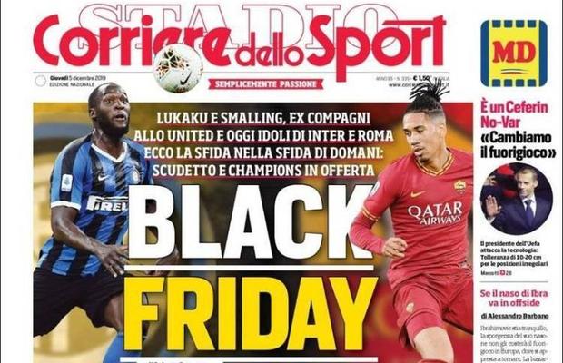 „Black Friday” cu Lukaku și Smalling » Corriere dello Sport e în centrul unui scandal uriaș de rasism!