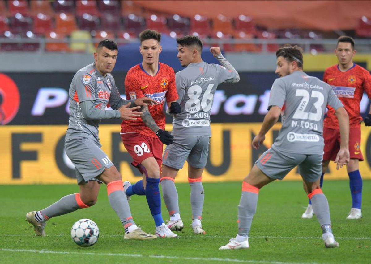 FCSB - UTA 3-0. Laszlo Balint a comentat arbitrajul: „Avem nevoie de un fileu ca să nu-i atingem pe cei de la FCSB, orice contact era în favoarea lor”