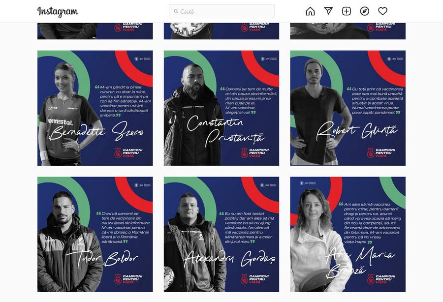 Pagina de Instragram a Ministerului Sportului O campanie realizată de Ministerul Sportului, condus de Eduard Novak, membru UDMR, are culorile drapelului Ungariei + firma are conexiuni cu partidul