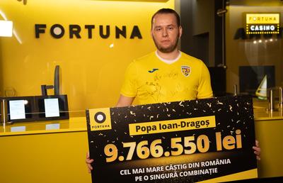 Fortuna a plătit cel mai mare câștig la pariuri, din România
