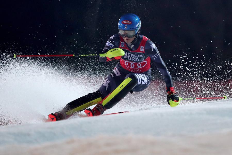 Mikaela Shiffrin pe zăpada artificială de la Zagreb FOTO Imago Images Mikaela Shiffrin e la o lungime de recordul lui Lindsey Vonn