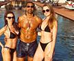 David Haye, cu Una Healy în stânga și Sian Osborne în dreapta // sursă foto: Instagram @ davidhaye