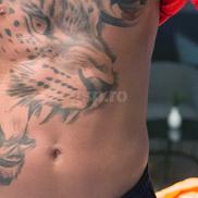 Murgia are un tigru tatuat pe piept și burtă FOTO: Ionuț Iordache (GSP)