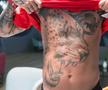 Murgia are un tigru tatuat pe piept și burtă FOTO: Ionuț Iordache (GSP)
