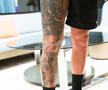 Murgia și-a tatuat aproape tot piciorul drept FOTO: Ionuț Iordache (GSP)