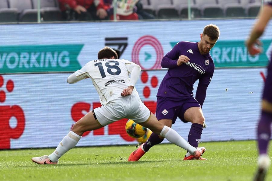 Meciul cu Fiorentina (0-1) de pe 8 decembrie a fost ultimul în Serie A în care Răzvan Marin a jucat titular la Cagliari / Foto: Imago A dopo, Răzvan Marin!
