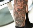 Primul tatuaj făcut de Murgia FOTO: Ionuț Iordache (GSP)