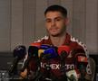 Daniel Paraschiv, prima conferință în tricoul Rapidului // FOTO: Ionuț Iordache (GSP)