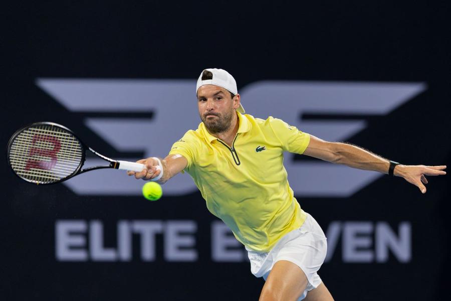 Grigor Dimitrov în acțiune la Brisbane Foto: Imago Images Fostul număr 3 ATP, întoarcere cu victorie în turneul unde a triumfat de două ori în carieră