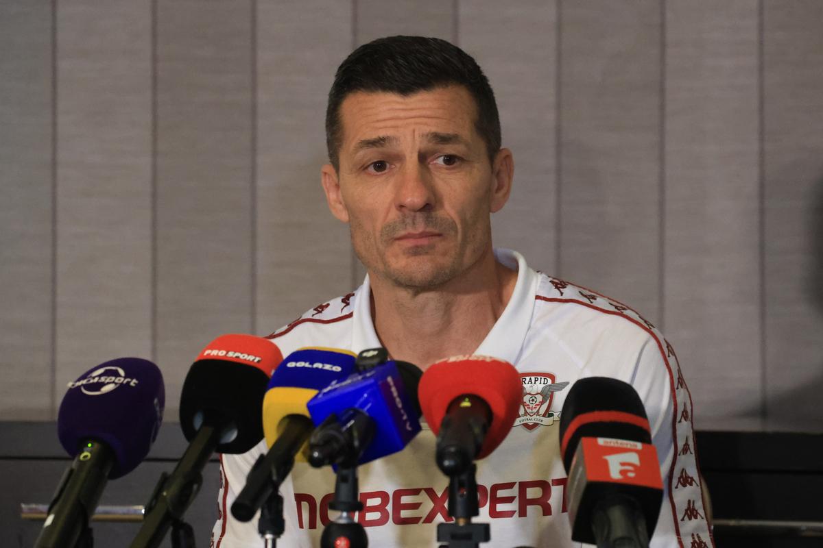 Costel Gâlcă, antrenorul Rapidului, conferință în Antalya