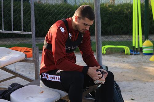 Antrenament Rapid în Antalya, Denis Ciobotariu FOTO: Ionuţ Iordache (GSP)