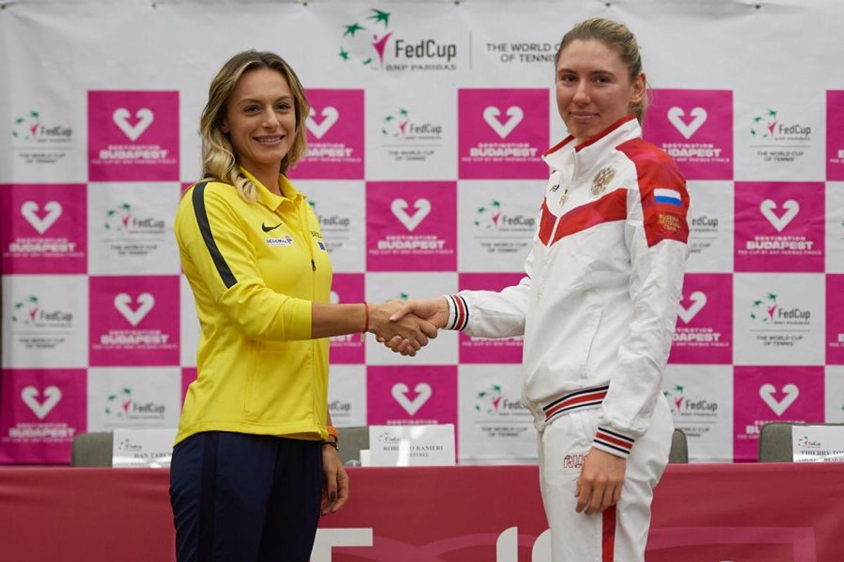 ROMÂNIA - RUSIA, FED CUP // VIDEO + FOTO S-a stabilit programul! „Tricolorele” au analizat înfruntarea de la Cluj