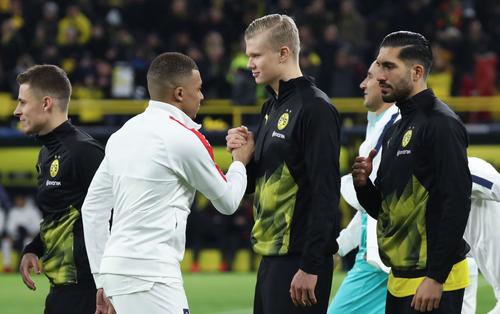 Erling Haaland și Kylian Mbappe // Foto: Getty Images