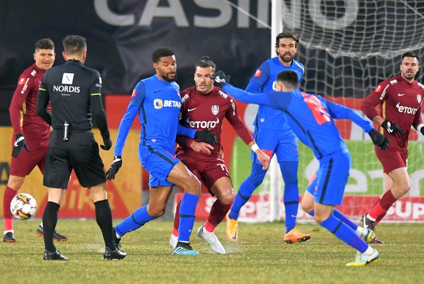 Monitorizarea lui Malcom Edjouma din derby-ul cu CFR (1-0) arată cei mai buni parametri înregistrați de când mijlocașul a fost transferat de FCSB de la Botoșani