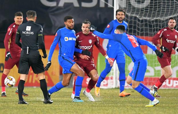 Cea mai bună versiune! Fotbalistul de la FCSB care a dat peste cap sistemele de monitorizare în derby-ul cu CFR Cluj: și-a eclipsat adversarul