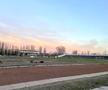 Stadionul „Dunărea” din Galați a fost transformat, temporar, într-o tabără mobilă de refugiați / Sursă foto: Facebook@ Nicolae Ciocan