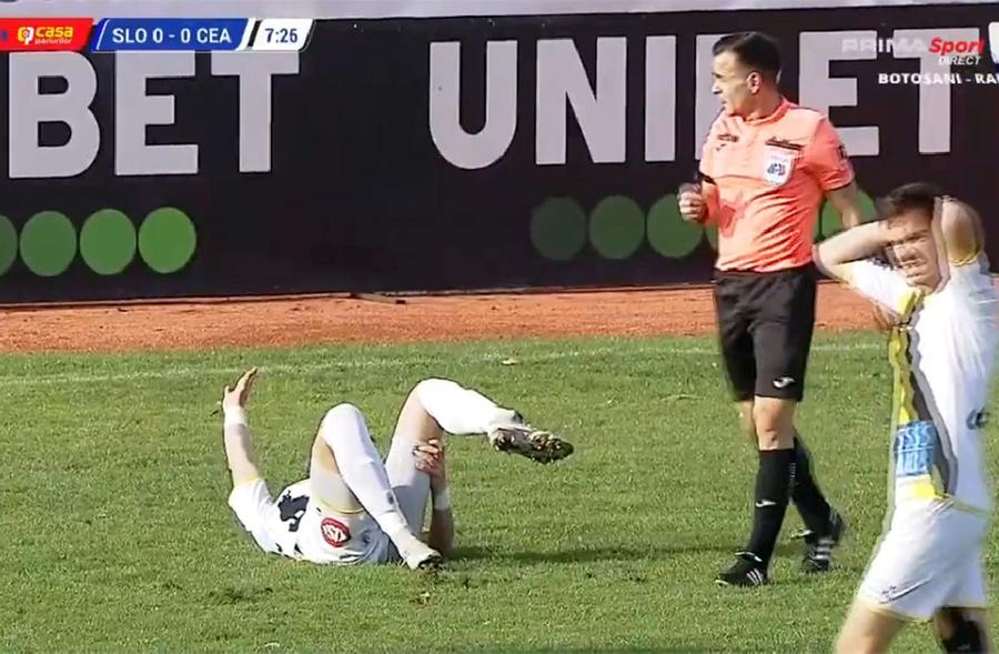 Accidentarea groaznică suferită de Stejărel Vișinar / Captură Prima Sport După Dragoș Iancu, FCSB ajută alt fotbalist român cu recuperarea! Accidentat teribil, se pune pe picioare în baza roș-albaștrilor: dezvăluiri pentru GSP