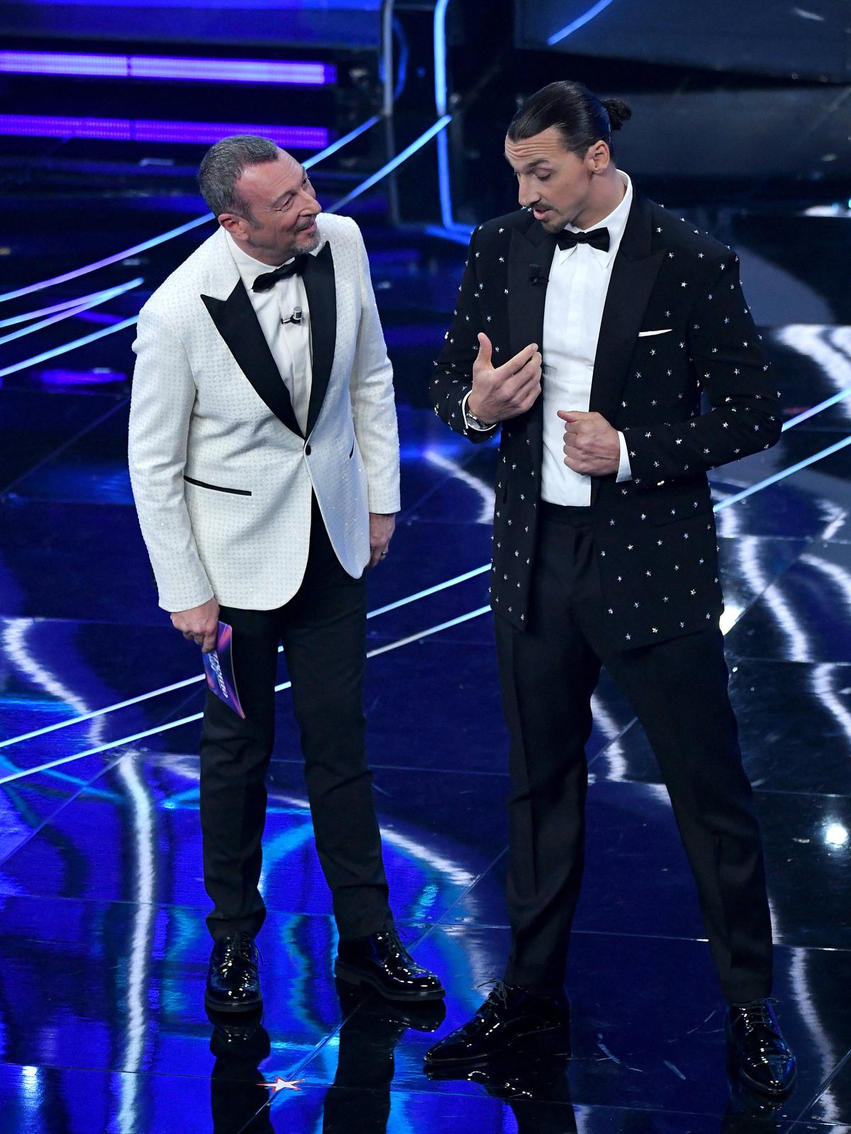 Zlatan Ibrahimovic, show la Festivalul de la Sanremo: „Ce mai cauți aici, câți ani ai?”
