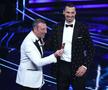 Zlatan Ibrahimovic, alături de Amadeus la Sanremo/ foto Imago Images