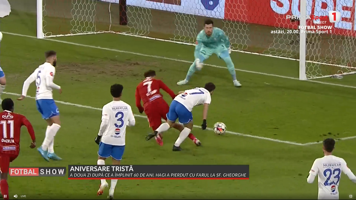 Gică Hagi a ieșit la atac, după Sepsi - Farul: „Penalty clar! Nu mai înțeleg nimic”
