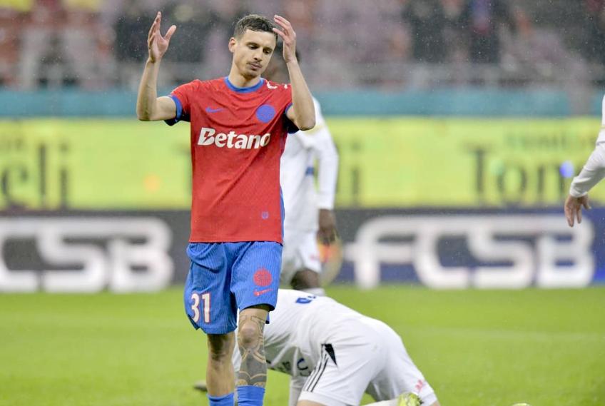 Juri Cisotti s-a accidentat în FCSB - FC Botoșani // FOTO: Cristi Preda (GSP.ro)
