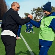 Adriano l-a vizitat pe Cristi Chivu la Inter în baza de pregătire din Appiano Gentile / Foto: X Inter