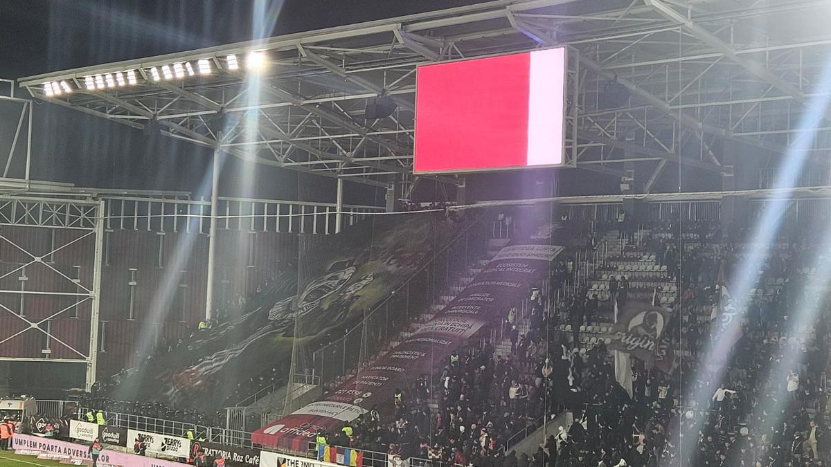 Mesajele afișate de galerii la Rapid - Petrolul