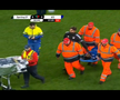 HORROR! Rapidistul Antoine Baroan și-a rupt piciorul chiar la debutul pentru noua echipă » Imagini greu de privit