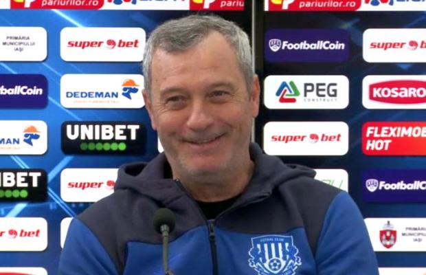 POLI IAȘI - DINAMO // Mircea Rednic, o nouă reacție savuroasă la conferință: „Nu mor caii când vor câinii” » Ce a provocat reacția „Puriului”
