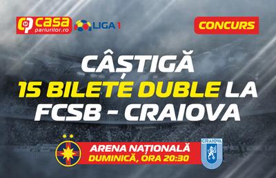 Câștigă invitații duble la meciul FCSB - Craiova