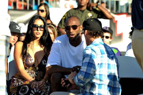 Kobe Bryant și Vannesa, soția sa, foto: Imago