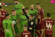 Steliano Filip, eliminat în 5 minute, în CFR Cluj - Dinamo 4-1 » A urmat dezastrul pentru „câini”
