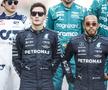 George Russell, în stânga, lângă Lewis Hamilton // foto: Imago Images