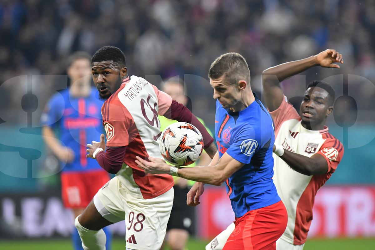 FCSB - Lyon, imagini din partidă