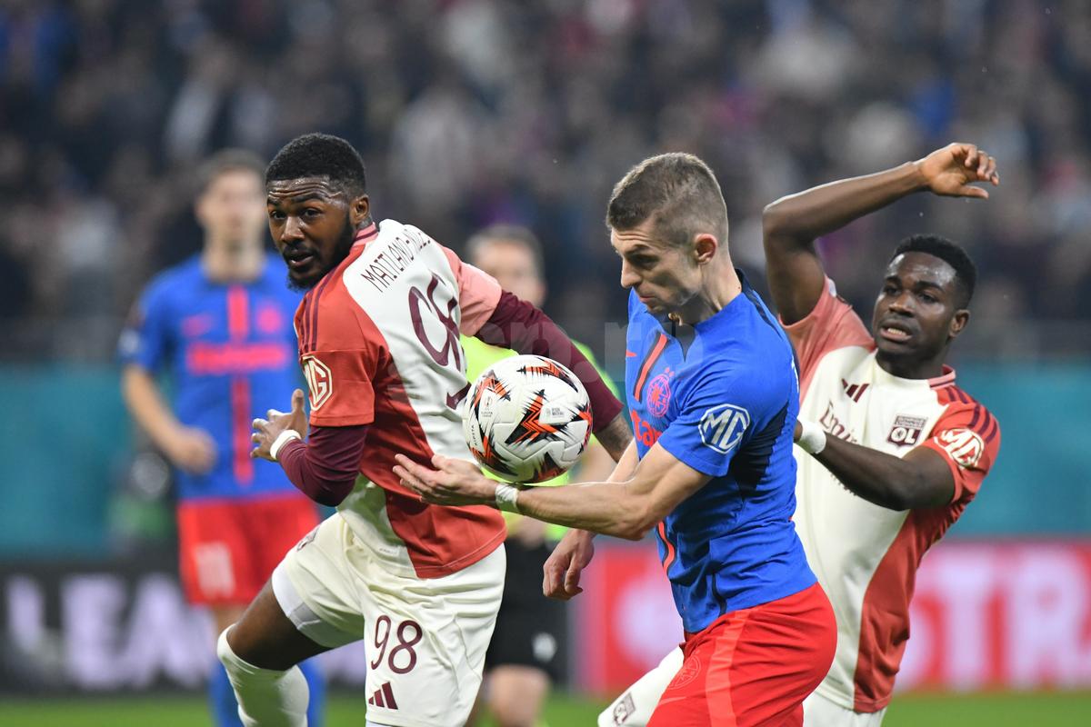 FCSB - Lyon, imagini din partidă