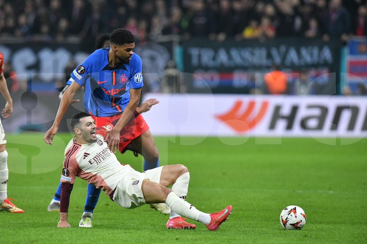 FCSB - Lyon, imagini din partidă