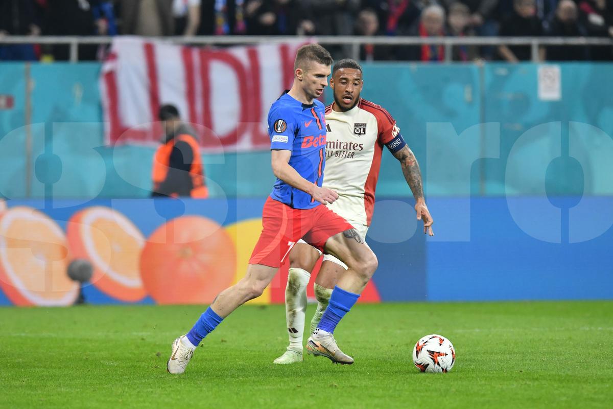 FCSB - Lyon, imagini din partidă