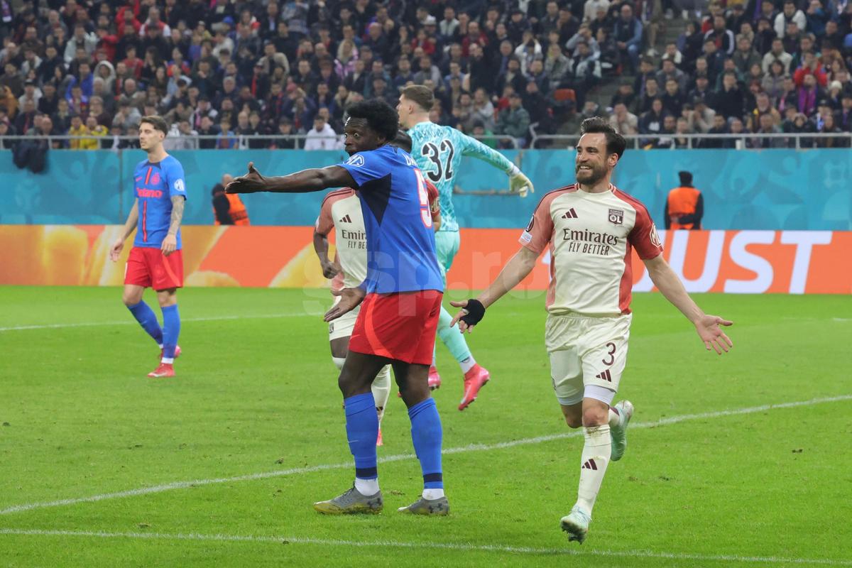FCSB - Lyon, imagini din partidă