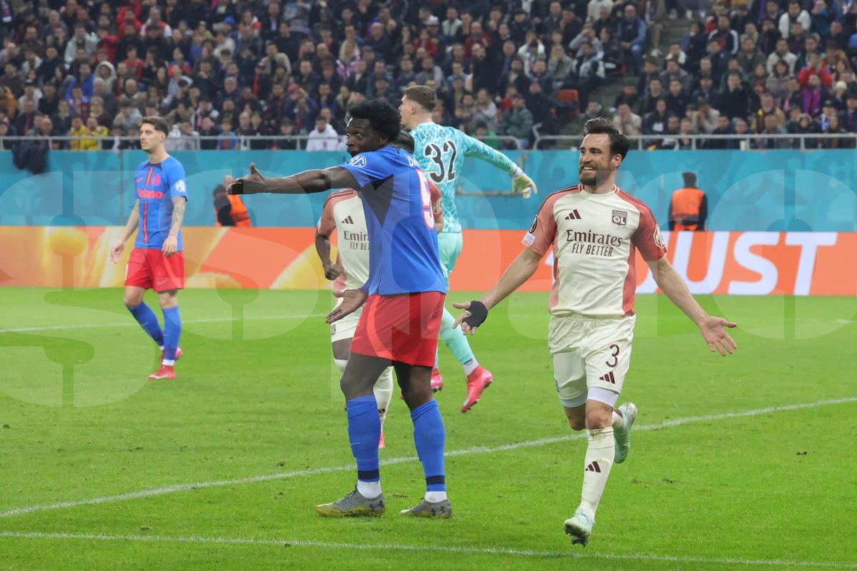 FCSB - Lyon, imagini din partidă