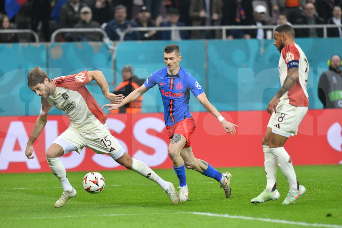 FCSB - Lyon, imagini din partidă
