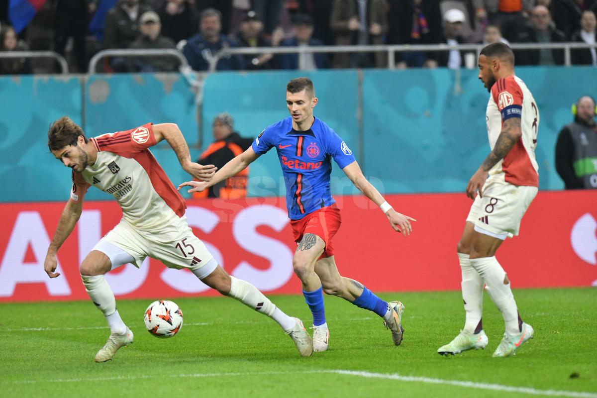 FCSB - Lyon, imagini din partidă