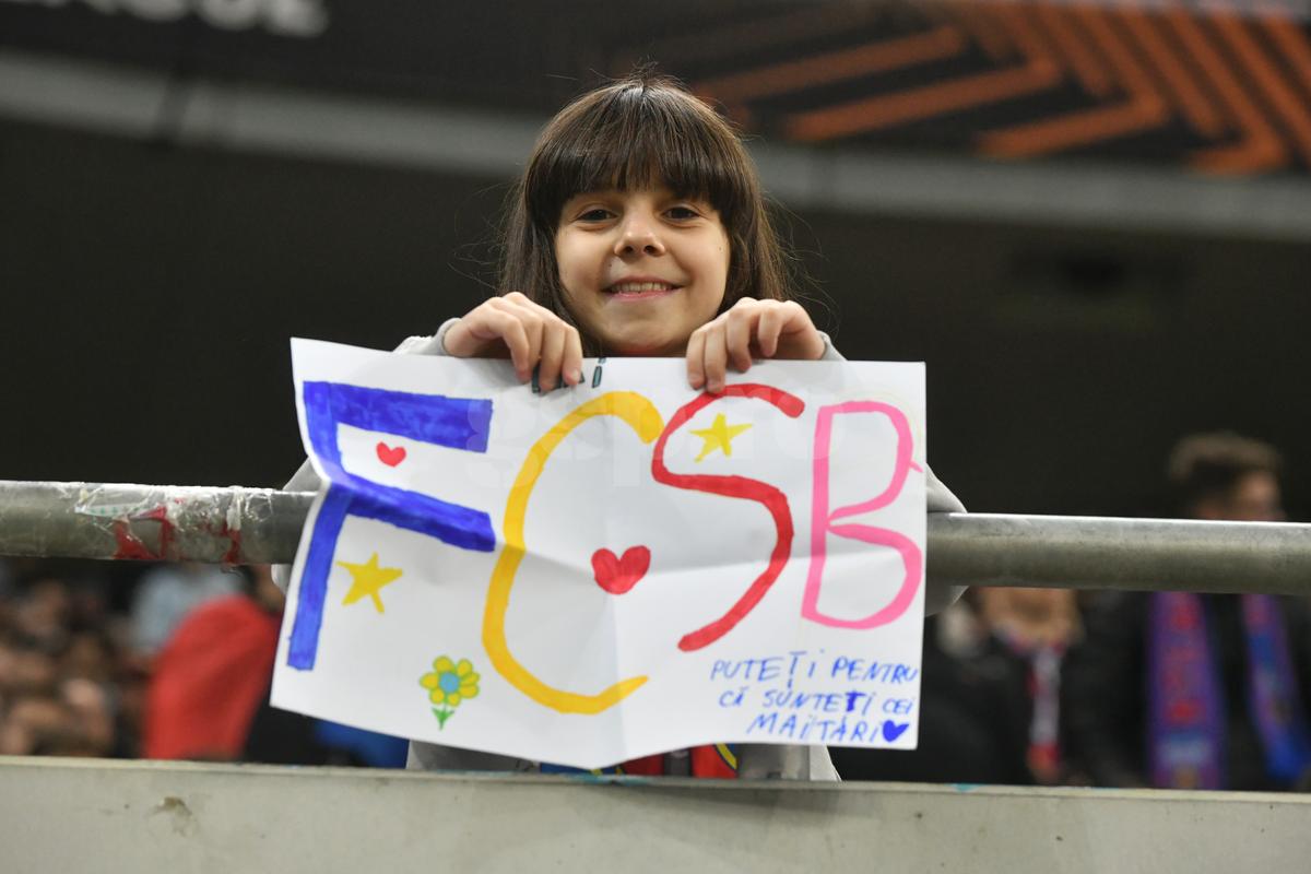 FCSB - Lyon, imagini din partidă